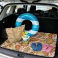 thumbnail image 2 of SEANATIVE Car Trunk Mat Universal Fit Auto Trunk Liner Trunk Protection Cargo Liner Scratch-Resistant Auto Interior Accessories for SUVs, Sedans, Trucks, Paisley Floral Beige, 2 of 4