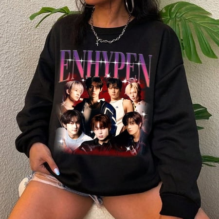 Enhypen Kpop Sweatshirt, Enhypen Fate World Tour Shirt, Enhypen Dark Blood Shirt, Enhypen Niki, Jake, Sunoo, Heeseung, Jungwon, Jay, Gift For Men, Women, Shirt, Sweatshirt, Hoodie
