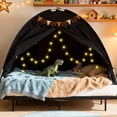 thumbnail image 6 of YEERSWAG® Kids Play Tent, Play Tent for Kids, Bed Tent for Floor Tent with Curtains, Reading Nook Tent for Boys and Girls, Black, 6 of 10