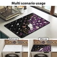 thumbnail image 7 of ZIATUBLES Washer Dryer Countertop Cover Pad Multiple Washing Machine Top Dust Cover Mat for Laundry Room Kitchen Home Decor Accessories, 24 x 19.7 Inch, Daisy Butterfly White Cat, 7 of 7