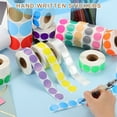 thumbnail image 4 of Etiquetas de Pegatinas Redondas Uxcell para Codificación por Colores para Organizar Cajas de Regalo y Más en Color Morado, 4 of 7