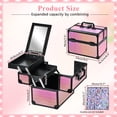 thumbnail image 3 of Estuche organizador de estuches de maquillaje GALHUBIS Makeup Train, negro, 3 of 8