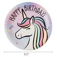 thumbnail image 5 of Dreamy Unicorn Disposable Paper Plates, 9", Multicolor, 10 Count, by Way To Celebrate, 5 of 5