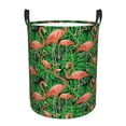 thumbnail image 6 of Lsque Flamingo pattern Laundry Hamper Basket, Tall Woven Rope Hamper Basket for Clothes, Lightweight Storage Basket, Collapsible Waterproof-Medium, 6 of 8