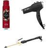 Hot Tools 1875 Watt Ionic Hair Dryer with 5/8" Hair Curling Iron Combo with FREE OldSpice Body Spray Included