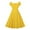 Yellow, variant on Women Vintage 1940s Dress Retro 40s 50s Button Down Business Work A Line Cocktail Dresses Short Sleeve Formal Dress Navy S