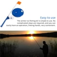 thumbnail image 2 of Soidarity Kit de pesca en hielo de invierno Bandera de pesca en hielo fácil de usar Placa de base redonda Aparejos de pesca portátiles ligeros con freno Pescar Soidarity OD006644-00, 2 of 6