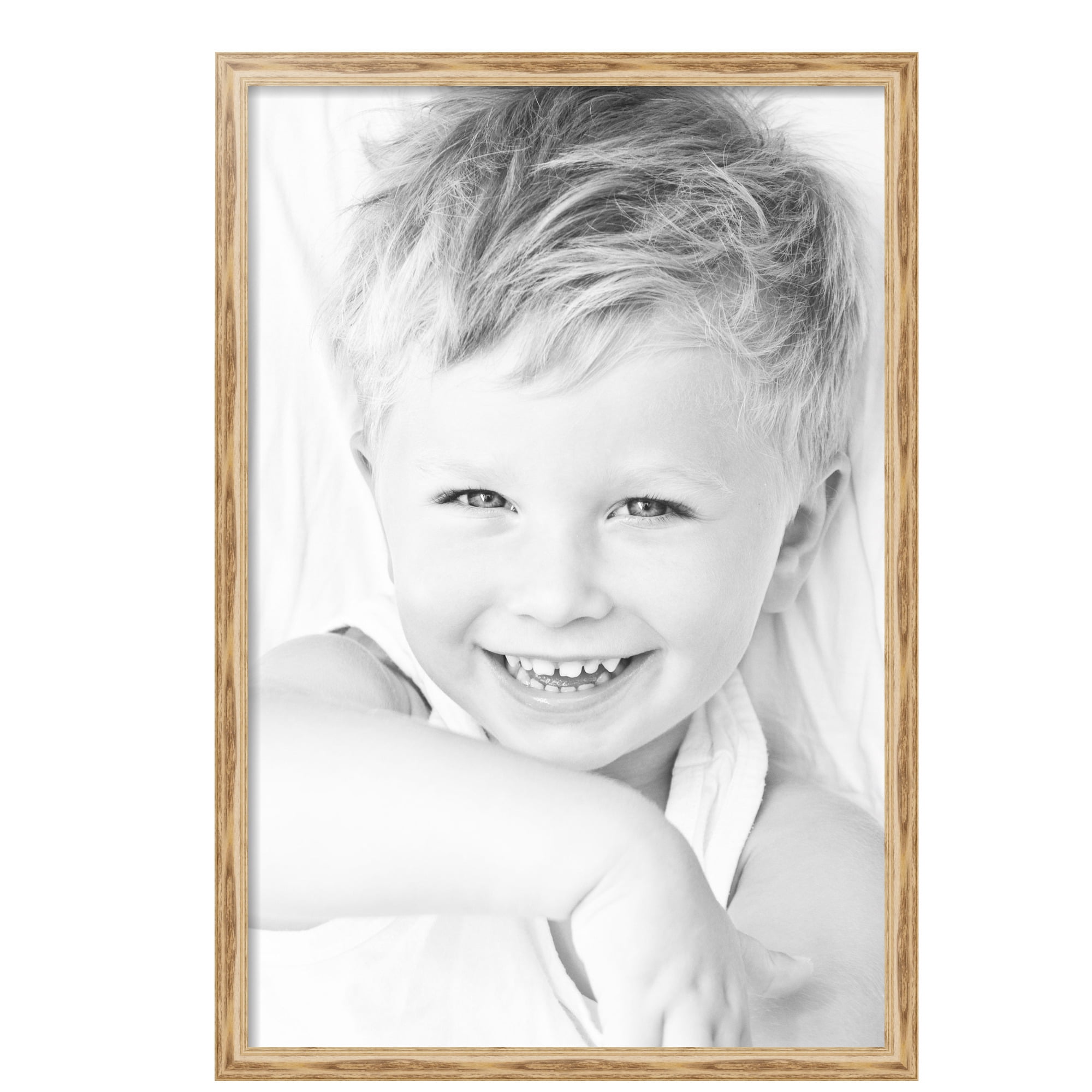 ArtToFrames 24" x 36" Honey Picture Frame, 24x36 inch Brown MDF Poster Frame (WOM-4085), 3 Pack