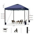 thumbnail image 3 of KAMPKEEPER 10x10 Pop Up Commercial Canopy Tent - Waterproof & Portable Outdoor Shade with Adjustable Legs, Air Vent, Carry Bag & Sandbags (Navy Blue), 3 of 8