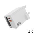 thumbnail image 1 of 3 in 1 Gan Charger, Scalable 80W Max Fast Charging Module with Retractable Type-C Cable & 2 USB Ports, Perfect For Travel Or Everyday Use Compatible With Phone and Laptops, 1 of 8