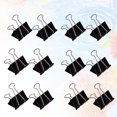 thumbnail image 3 of 96 Pcs Binder Clips Decoarative Black Cute Metal Binder Clips for School Office Home, 3 of 6