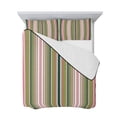 thumbnail image 7 of Colorful Striped Full Size Down Alternative Comforter, Lightweight Comforter Quilt Bedding Set with Pillow Shams Sage Green Pink White Vertical Lines All Seasons Bed Comforter Duvet Insert 78"x90", 7 of 7
