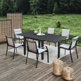 thumbnail image 2 of Domi Outdoor Expandable Dining Table - Rectangular Metal Aluminum Table for 4-6 Persons, Perfect for Garden and Bistro, 2 of 7