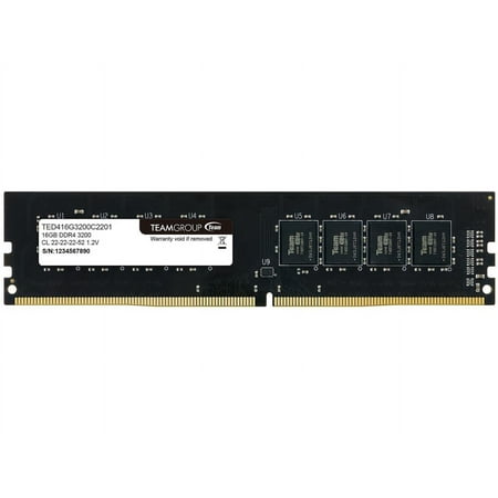 UPC: 0765441647794 | Team Elite 16GB DDR4 3200 (PC4 25600) Desktop Memory Model TED416G3200C2201