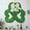 E, variant on Orangide St. Patrick's Day Bow Ribbon with Green Shamrocks and Polka Dots, Decorative Festival Craft Ribbon for Party Decorations, Gift Wrapping, and Home Decor