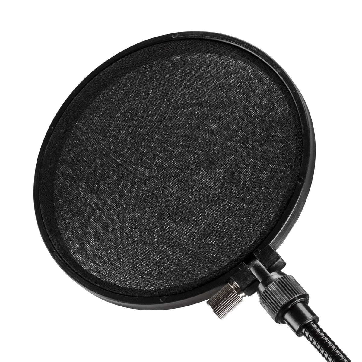 H&A Professional Microphone Pop Filter Mask Shield For Blue Yeti and Any Other Microphone, Dual Layered Wind Pop Screen With adjustable knob and  Flexible 360° Gooseneck Stabilizing Arm