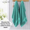 thumbnail image 3 of Juego de toallas de baño LANE LINEN, 100% algodón, secado rápido, color verde azulado (4 x 70 x 140 cm), 3 of 9