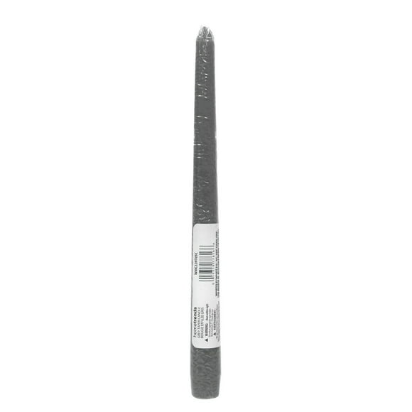 Hometrends 10" Bougie effilée gris, sans parfum