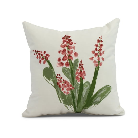 Simply Daisy, 20 x 20 inch,Bluebell Decorative Pillow,Red