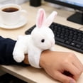 thumbnail image 6 of Generic Animal Slap Bracelet Rabbit Slap Bracelet Plush Bunny Stuffed Animal Hugger Snap Wristband for Kids Birthday Party, 6 of 6