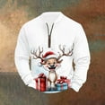 thumbnail image 3 of Birdeem Men's Christmas Sweater, Thick Thread Half High Collar Zipper Top, 3 of 5