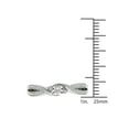 thumbnail image 4 of 1/6 Carat T.W. Diamond Cross Over Split Shank 10kt White Gold Engagement Ring, 4 of 5