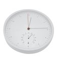 thumbnail image 3 of Reloj de pared con termómetro, superficie blanca, reloj de pared de barra de estilo nórdico, suministros para el hogar, rendimiento confiable Jadeshay A, 3 of 8