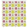 thumbnail image 3 of Ambesonne Floral Shower Curtain, Florets Circle Hoop, 69"Wx84"L, Apple Green Dark Taupe, 3 of 3