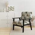 thumbnail image 2 of Designart « City Geometry » Fauteuil d'Appoint Rembourré Gris à Motif Abstrait - Fauteuil Moderne pour Salon, 2 of 7