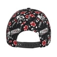 thumbnail image 6 of Naloa Original Classic Low Profile Hat Men Women Baseball Cap Dad Hat Adjustable Unconstructed Vintage Skull Casino Print Cap, 6 of 9