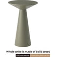 thumbnail image 3 of Small Pedestal End Table Round Farmhouse Martini Table Wood Plant Stand Rustic Drink Table for Small Space Living Room, Sage Green, 3 of 15