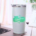 thumbnail image 3 of 20oz Powder Coated Easter Tumbler with Telescopic Straw, Insulated Travel Mug, Slogan Print, 3 of 6