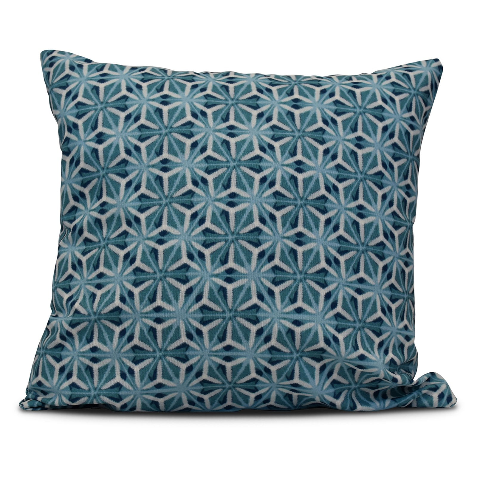 Simply Daisy 16" x 16" Water Mosaic Geometric Print Pillow