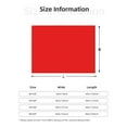 thumbnail image 5 of Uemuo Red Printed Throw Blanket for Couch, Fluffy Fuzzy Blankets for Bed, Sofa, Cozy Flannel Faux Fur Blanket-50"x40", 5 of 6