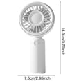 thumbnail image 2 of Small Hand Fan Handheld Fan Rechargeable Mini Handheld Fan Handheld Fan Handheld Fans Bulk Personal Fan ﻿ Portable Mini Fan Handheld Fan With Cooling Plate Black, 2 of 7