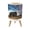 Color 4, variant on Small Trash Can with Lid Dramatic sunset lake 1.8 Gallon Dog Proof Trash Can Round Garbage Can Waste Bin Wastebasket for Bathroom Bedroom Living Room