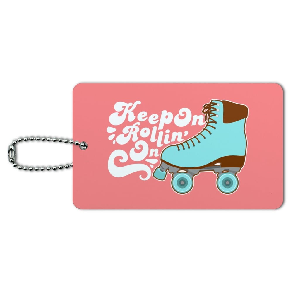 Roller Skates Derby Keep On Rolling Skating Luggage Card Suitcase Carry