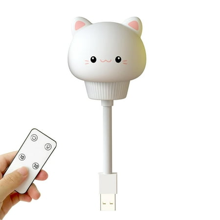 

Foaenda LED Night Light | Cartoon Cat Duck USB Remote Control Night Lamp | Creative Atmosphere Night Light LED Christmas Night Lights for Nightlight Decorations