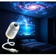 thumbnail image 2 of HD Holographic Night Light Projector, USB Galaxy Ocean Projector, 6 Film Slides, Flexible Gooseneck 2‑in‑1 Projection Night Light, 2 of 9