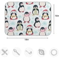 thumbnail image 3 of FREEAMG Cute Penguins Snowflake Christmas 16"x 18"Absorbent Dish Drying Mat Microfiber Kitchen Countertop Table Protector Multi-Purpose Counter Rack Sink Drainer Pad, 3 of 6