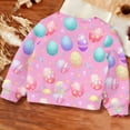 thumbnail image 6 of Girls Long Sleeve Sweatshirt Toddler Bunny Ear Floral Pullover Kids Casual Crewneck Tops Daily Playwear Comfortable Spring Easter Clothes for Teen, 6 of 7