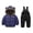 D245/Blue, variant on Afdoent Fashion Clothing Sets Winter Thermal Snowsuit For Toddlers Girls Insulated Padded Overalls With Jacket Warm Cozy Outfit For Baby Cold Weather Play 2-3 Years