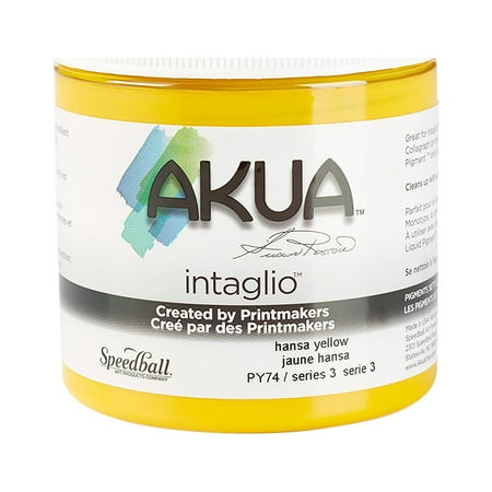 UPC: 0893419000316 | Speedball Akua Intaglio Ink Hansa Yellow 8 oz.