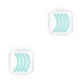 thumbnail image 1 of Seitruly Recambios para rizador de pestañas, no fáciles de romper, suministros de herramientas de belleza flexibles, reemplazo práctico de la tira Agua Azul (Cuatro) 2piezas Seitruly  CBP385791, 1 of 5
