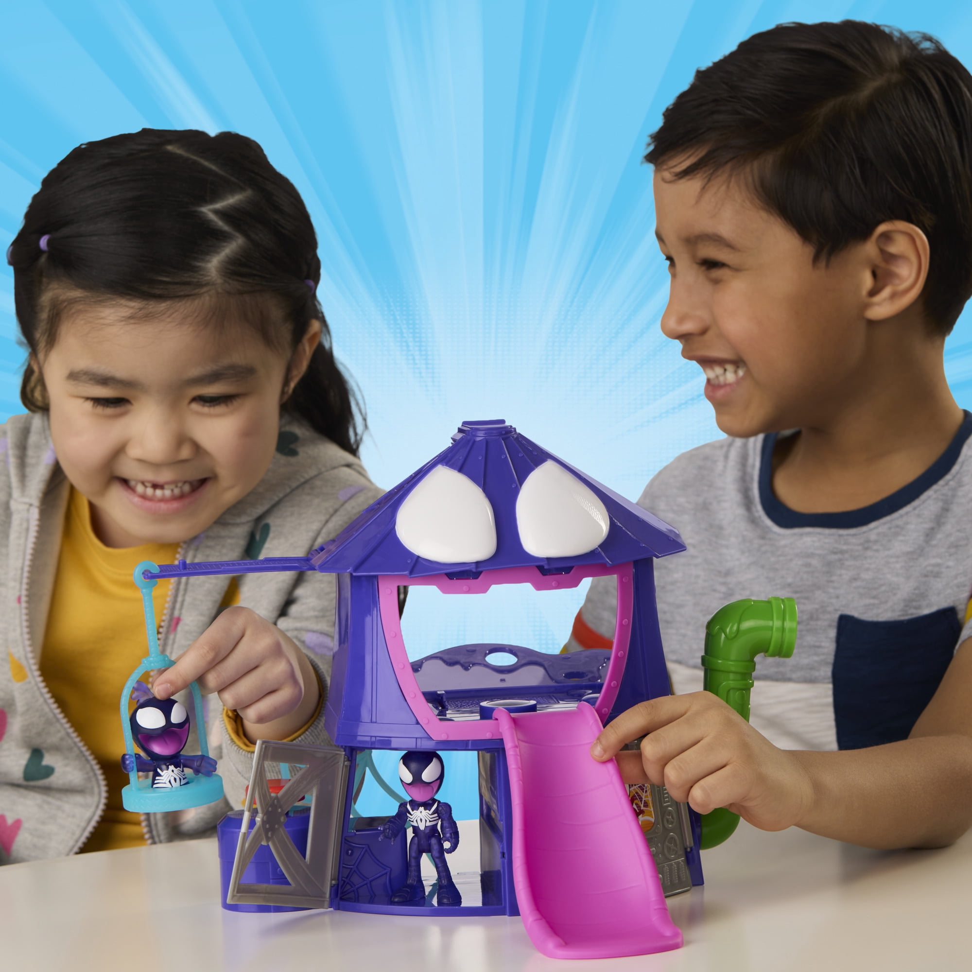 Marvel Spidey and his Amazing Friends Symbie Factory Playset, Ages 3 and Up