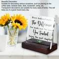 thumbnail image 4 of Acrylic Tabletop Sign, Unique Acrylic Signage Durable Extra Thick Transparent  For Bedroom, 4 of 8