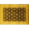 thumbnail image 1 of Ahgly Company Machine Washable Indoor Rectangle Oriental Yellow Traditional Area Rugs, 5' x 8', 1 of 4