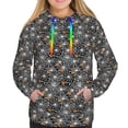 thumbnail image 3 of KLL Spider Cobweb for Womens Pullover Hoodie with Pocket Hooded Long Sleeve Shirts Sweatshirt for Women-Large, 3 of 7