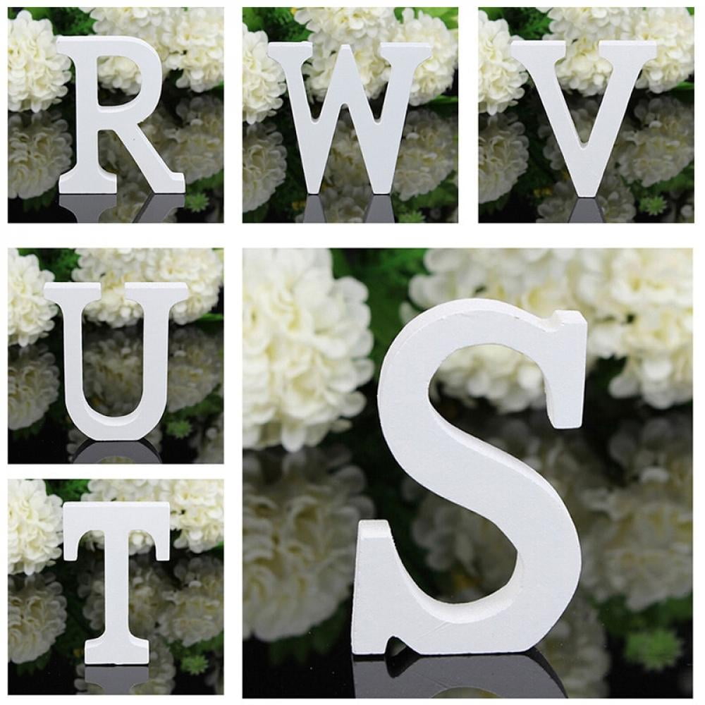 Letters Alphabet Freestanding Wooden Block Personalised Word Wedding Party Decor 