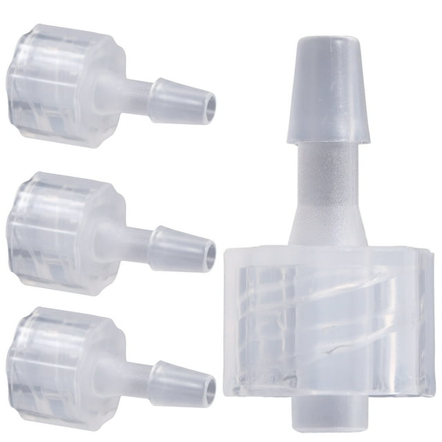 8pcs conector de bloqueo luer tubo de plástico ajuste de dispensación de dispensación de bloqueo luer